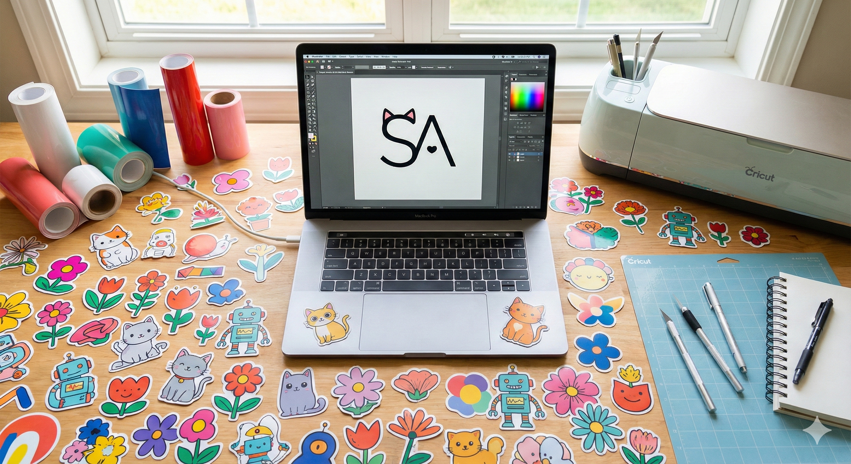 How to Create Sellable Stickers & Logos with Gemini (Free Passive Income)