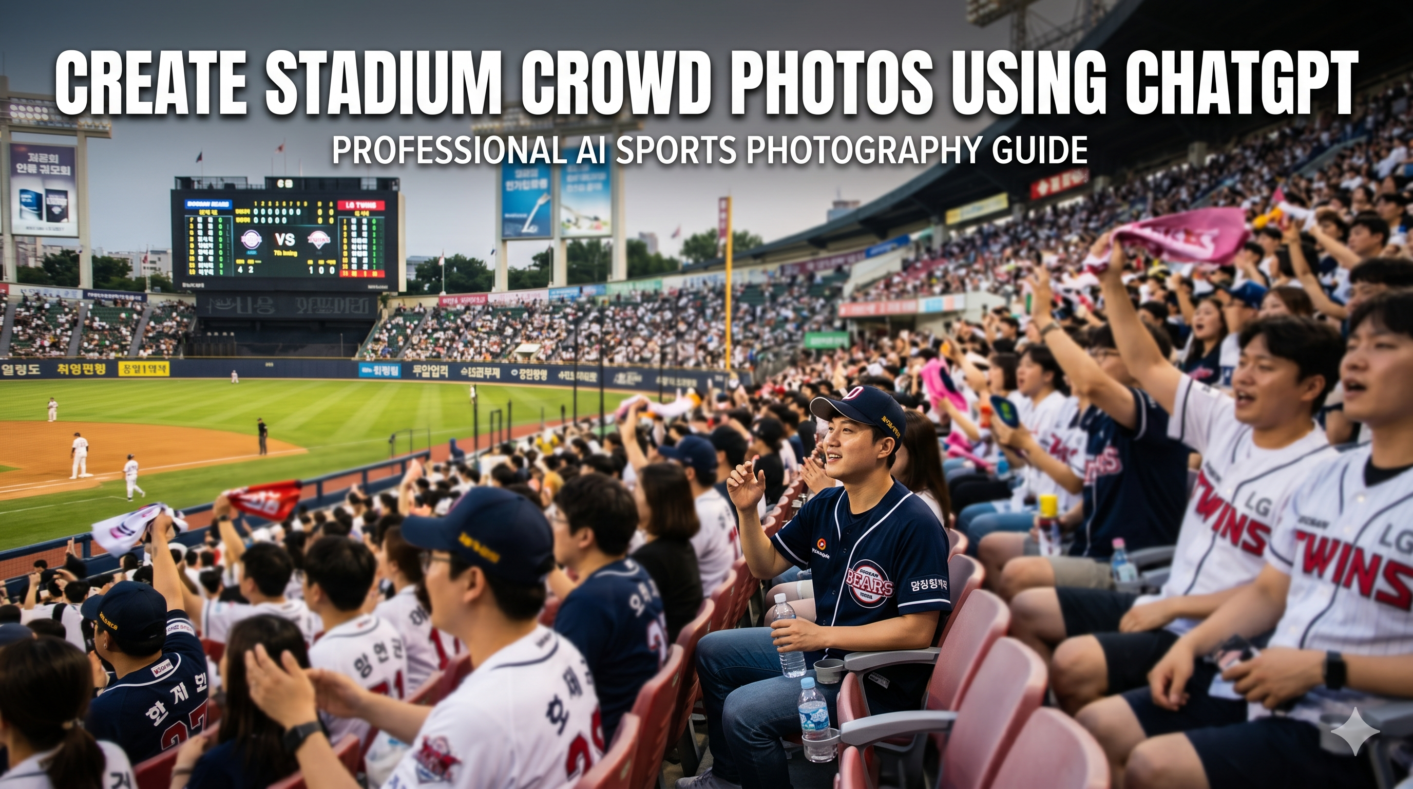 How to Create Realistic Stadium Crowd Photos Using ChatGPT AI
