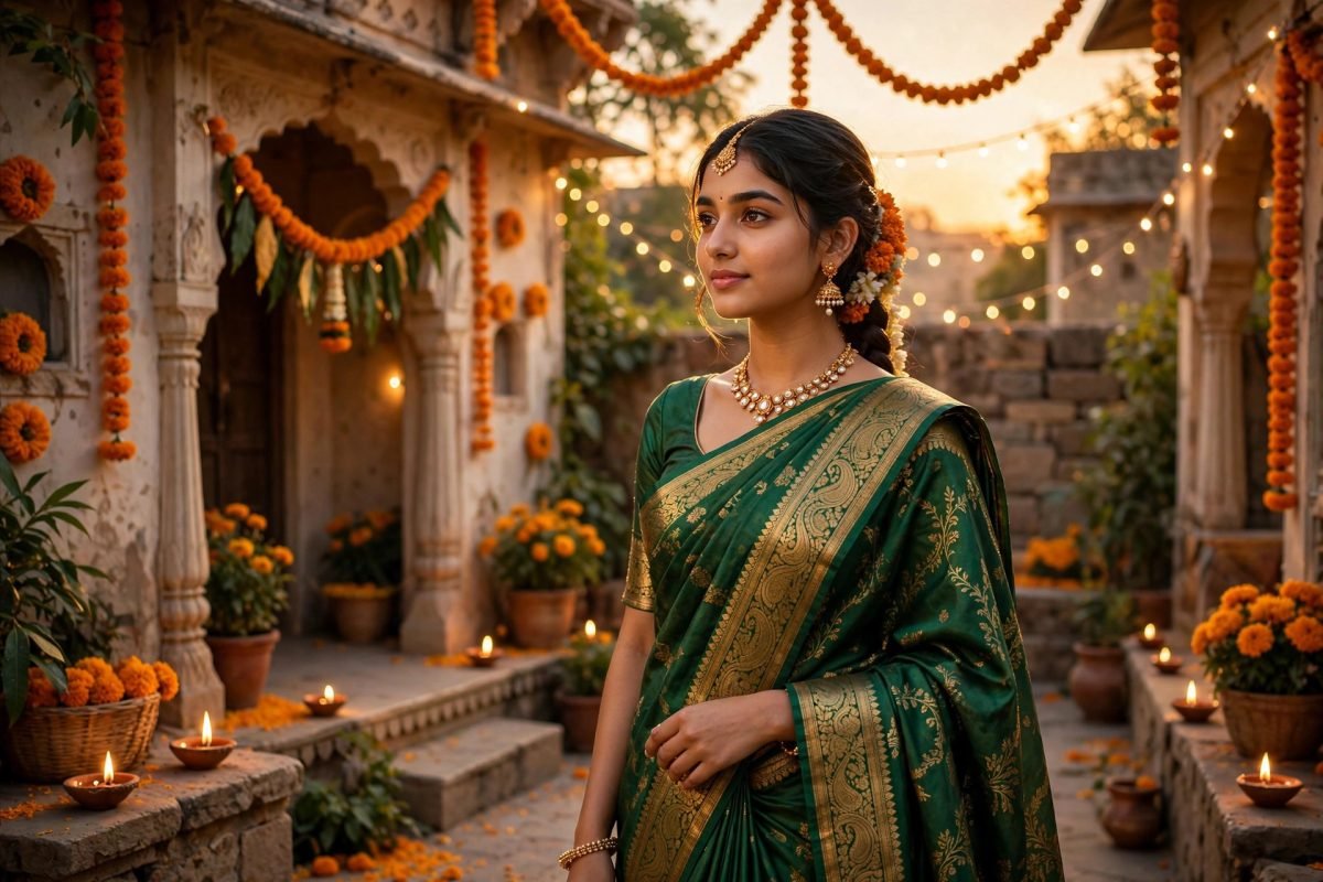 10 Best Saree AI Photo Prompts for Girls (Festive, Bridal & Casual Looks)