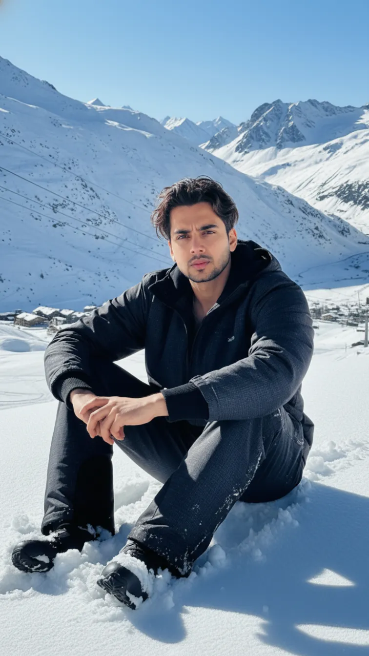 Ultra-Realistic Alpine Snow Portrait - Nano Banana Art