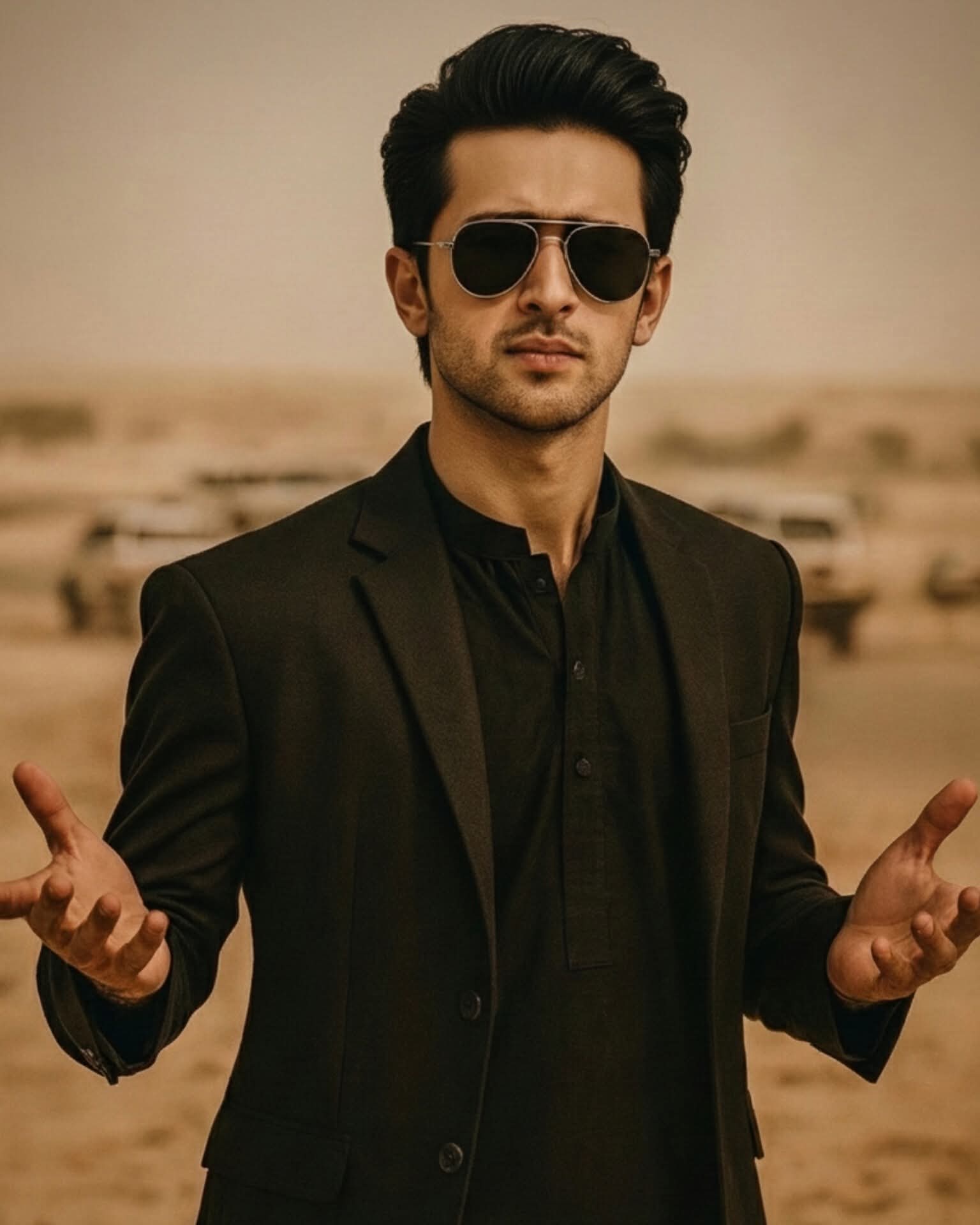 Rehman Dakait Style Pose - nano banana prompt for gemini ai image generation