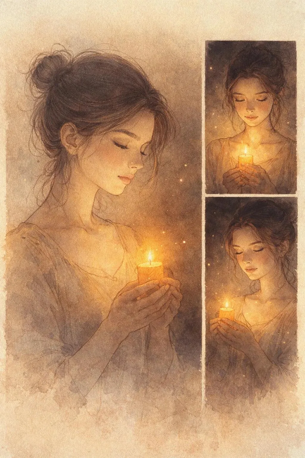 Candlelit Serenity Art