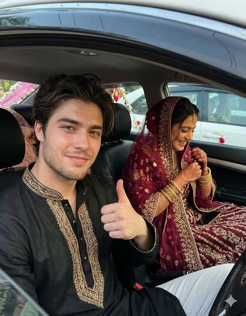 Wedding Car Candid AI Art