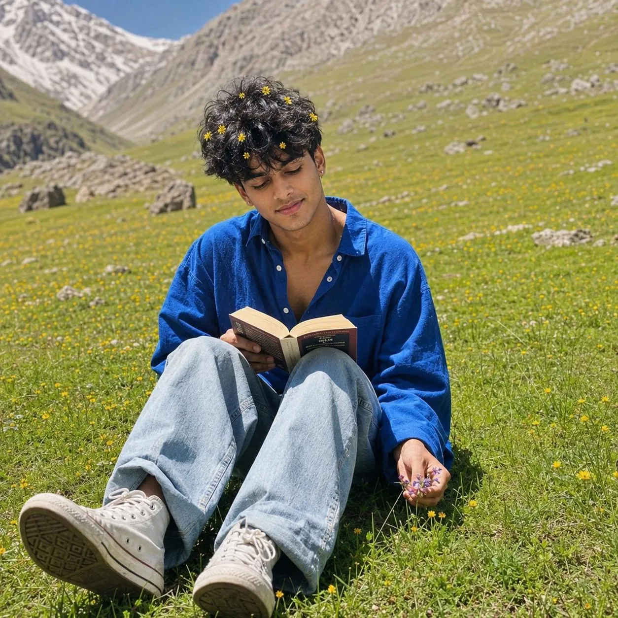 [Candid] Himalayan Teen: Meadow Portrait