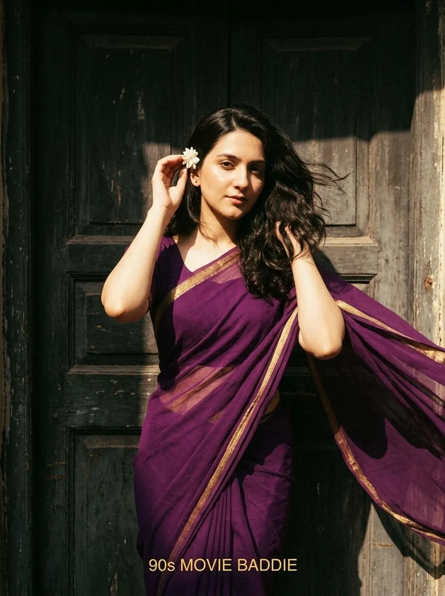 90s Saree Girl AI Prompt [Copy Paste] - nano banana prompt for gemini ai image generation