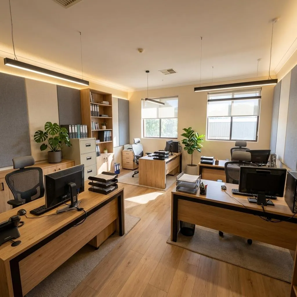 AI Office Redesign Prompt: Modern Tech Workspace - Nano Banana AI image prompt