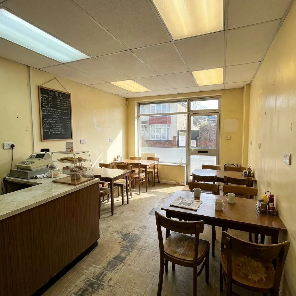 AI Café Redesign Prompt: Sophisticated Boutique Interior original input image