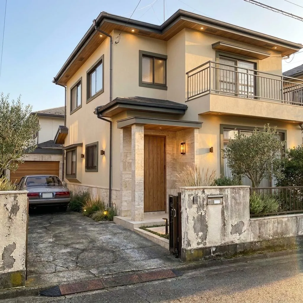 Luxury Home Exterior Renovation AI Prompt