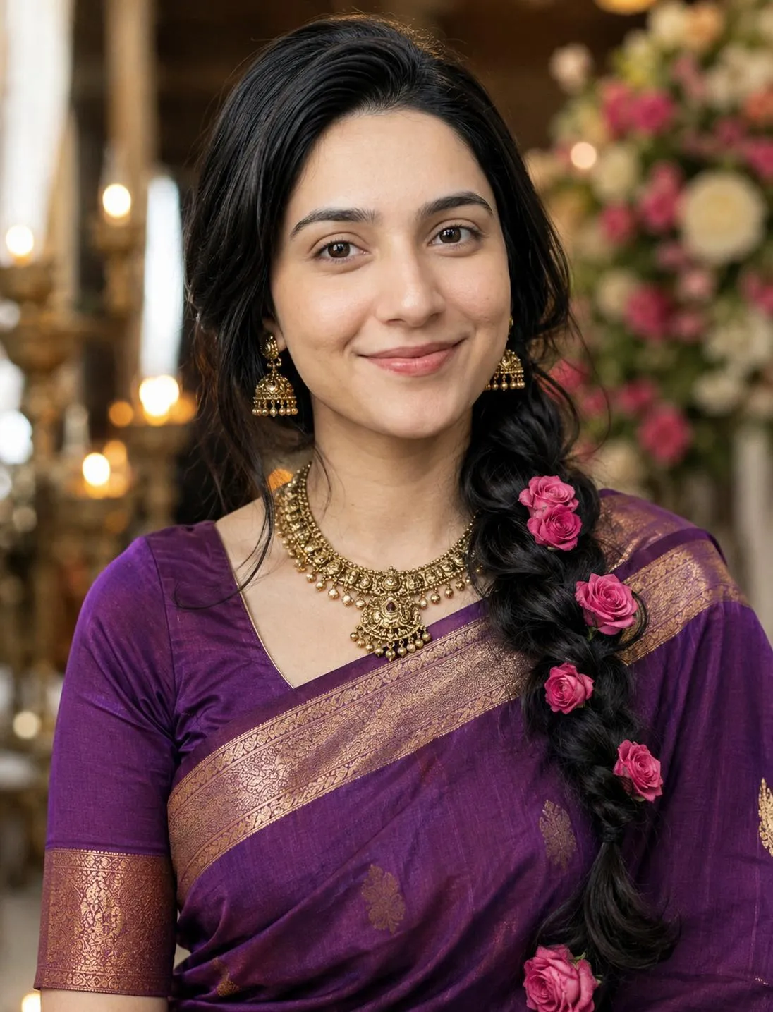 Ultra-Realistic Indian Woman Saree Portrait Prompt