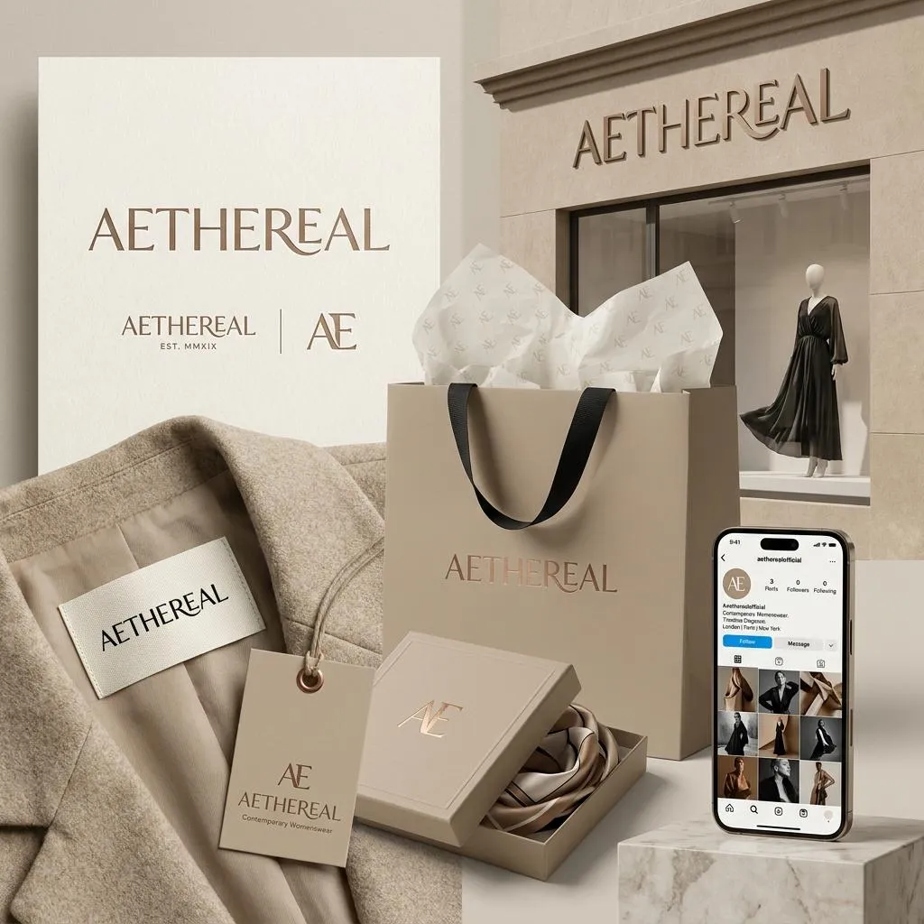 High-Fashion Visual Identity Branding Prompt — AI generated image