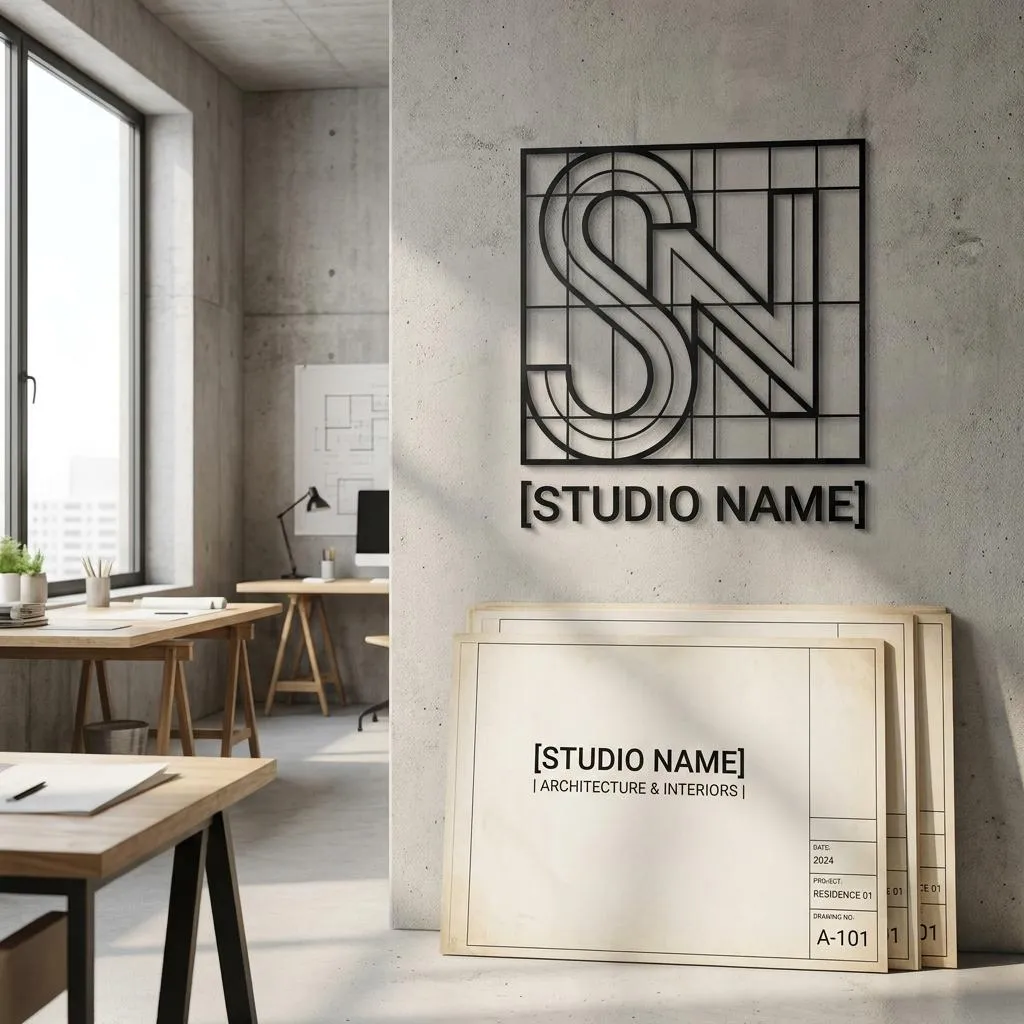 Minimalist Architecture Brand Identity Prompt