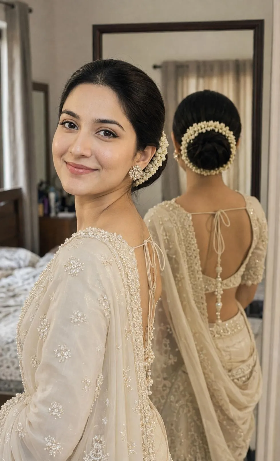 Editorial indian Woman Fashion Portrait Prompt — AI generated image