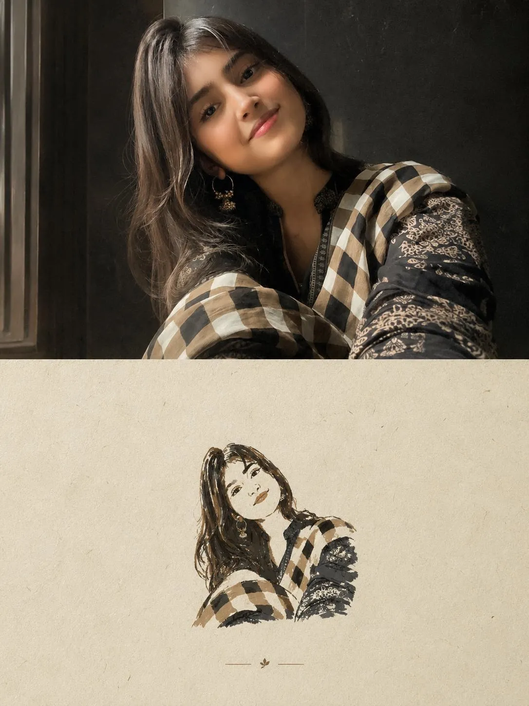 Editorial Poster Split-Screen Prompt — AI generated image