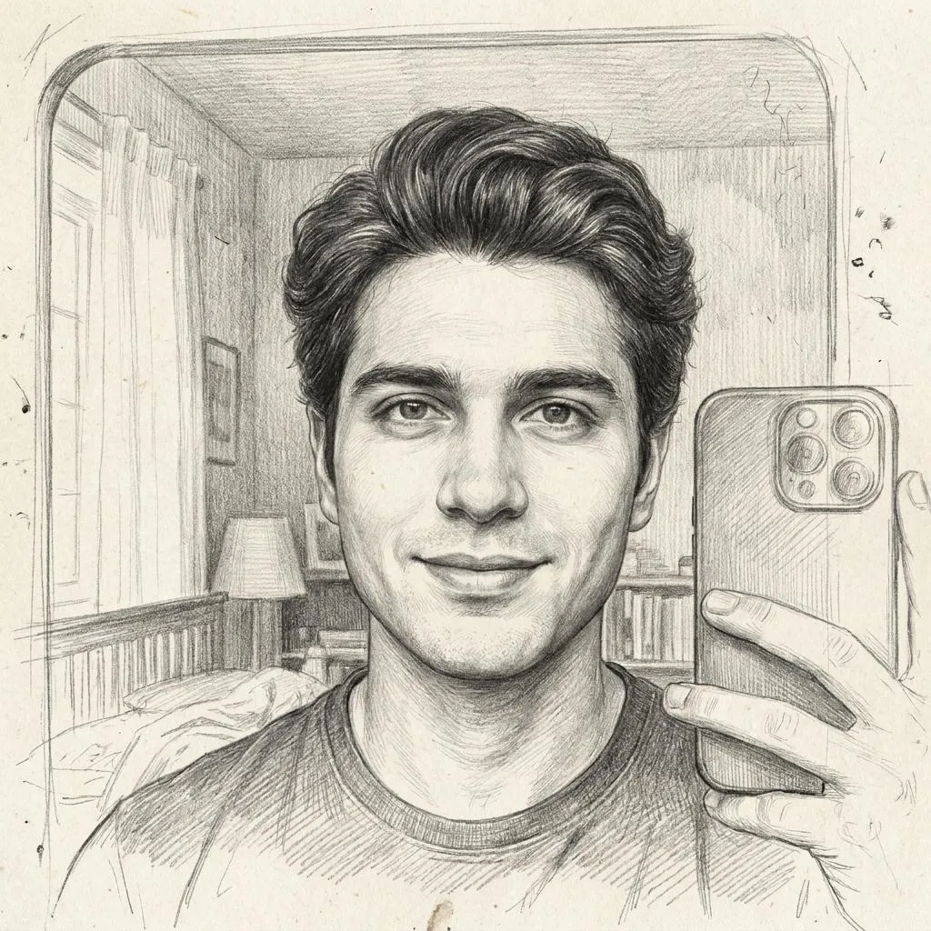 Graphite Pencil Portrait AI Prompt — AI generated image