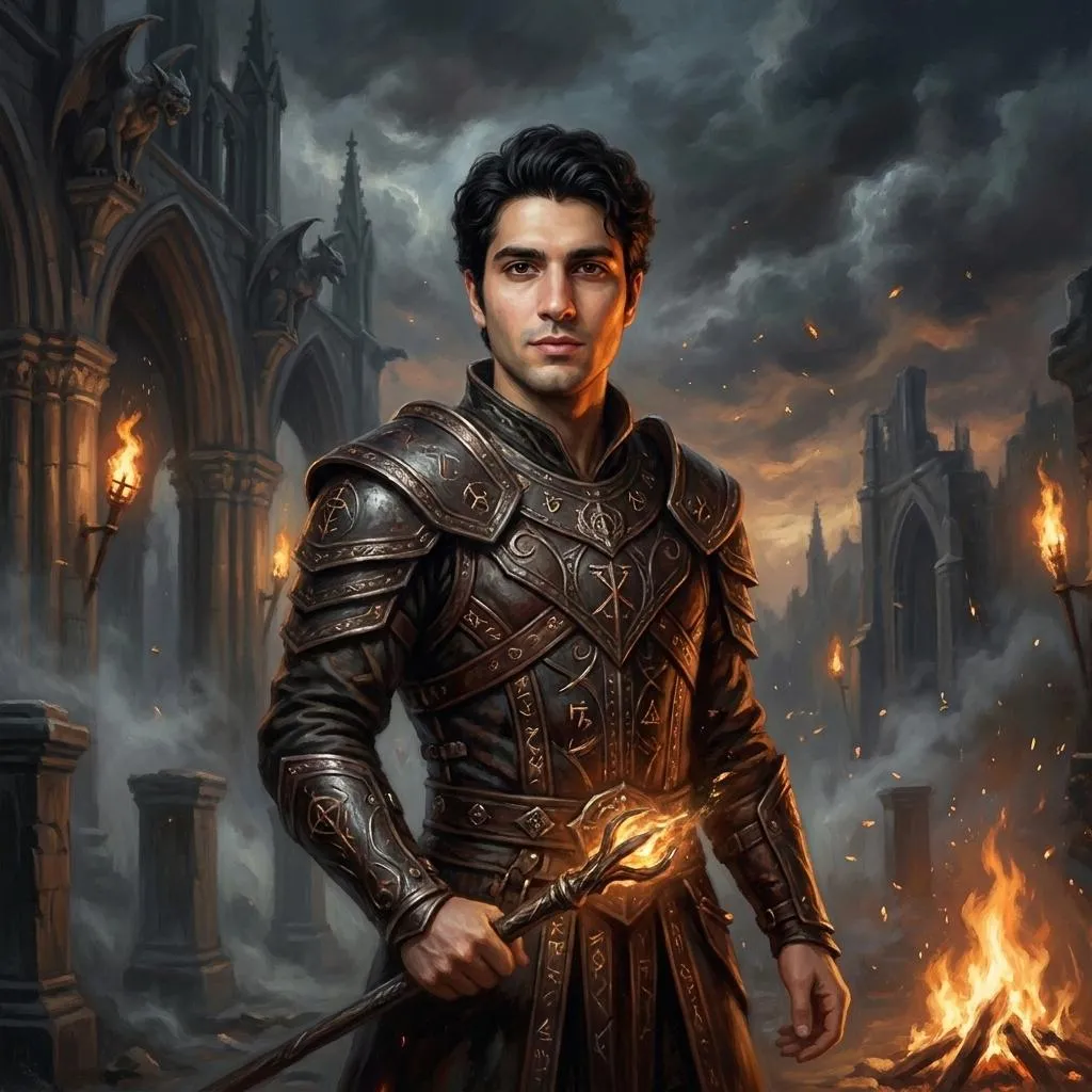 Dark-Fantasy Oil Painting AI Photo Editing Prompt